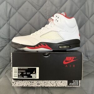 Nike Air White and Red Sneakers